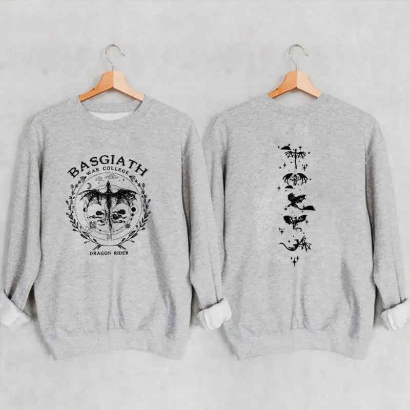 Gold Dragon Fourth Wing Basgiath Sweatshirt