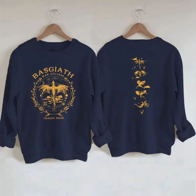Gold Dragon Fourth Wing Basgiath Sweatshirt