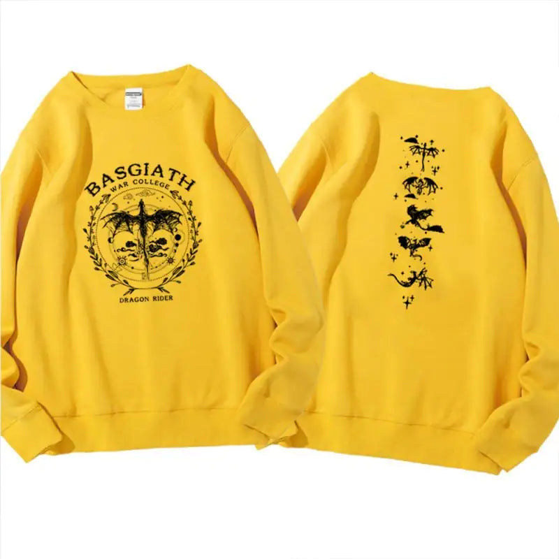 Gold Dragon Fourth Wing Basgiath Sweatshirt