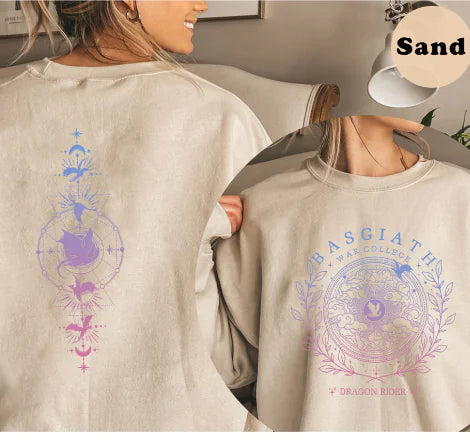 Gold Dragon Fourth Wing Basgiath Sweatshirt