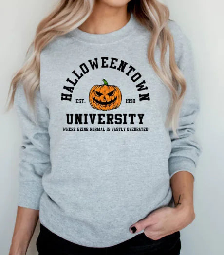 Colorful Pumpkin Printed Halloween Sweater