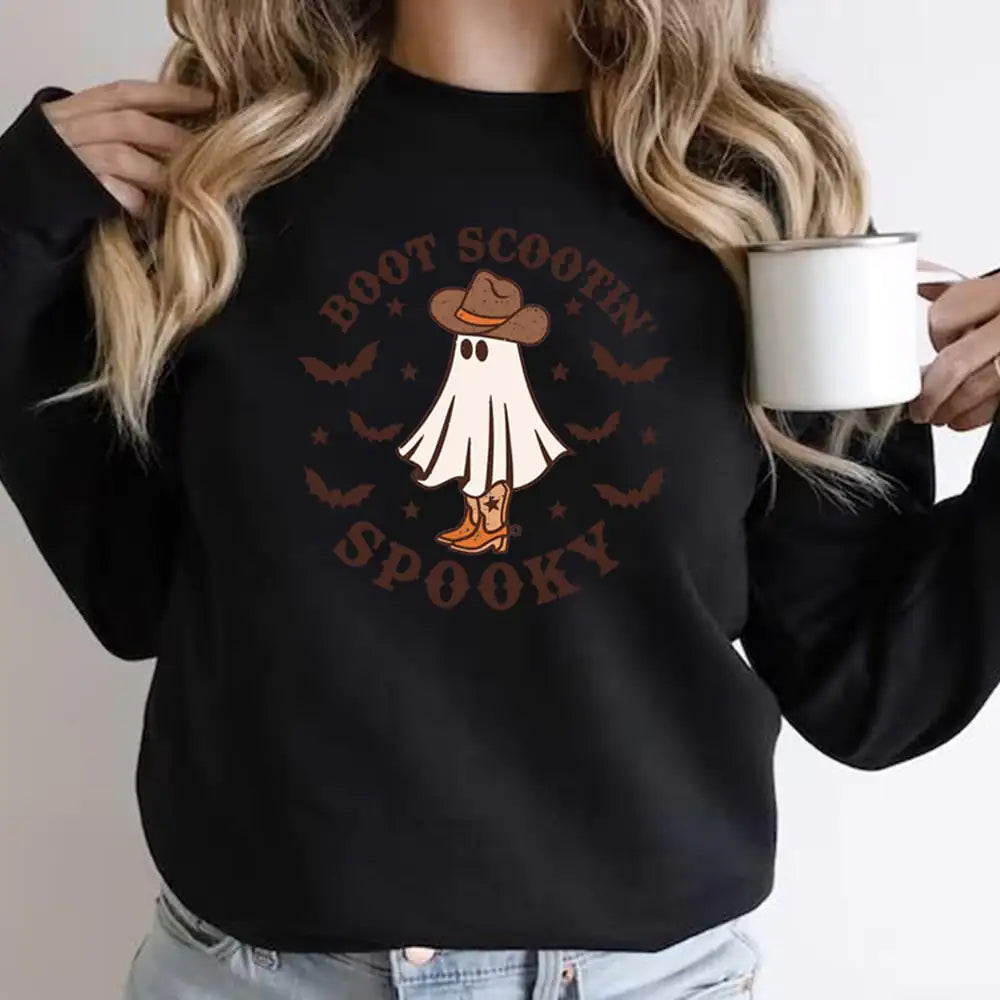 Cowboy Ghost Halloween Hoodie