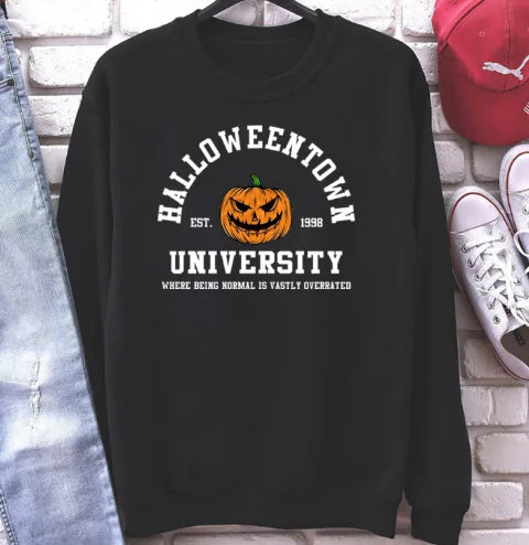 Colorful Pumpkin Printed Halloween Sweater